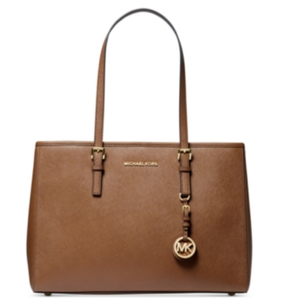 Michael kors MK Jet Set EW EX Large Saffiano leather handbag East West Travel - Picture 3 of 15